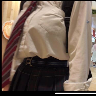 【画像】新潟の爆乳JK、乳がデカすぎてネクタイが浮いてしまう