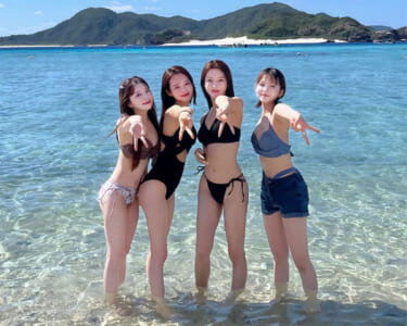 【画像】ミス東大、美人四姉妹の水着姿を披露